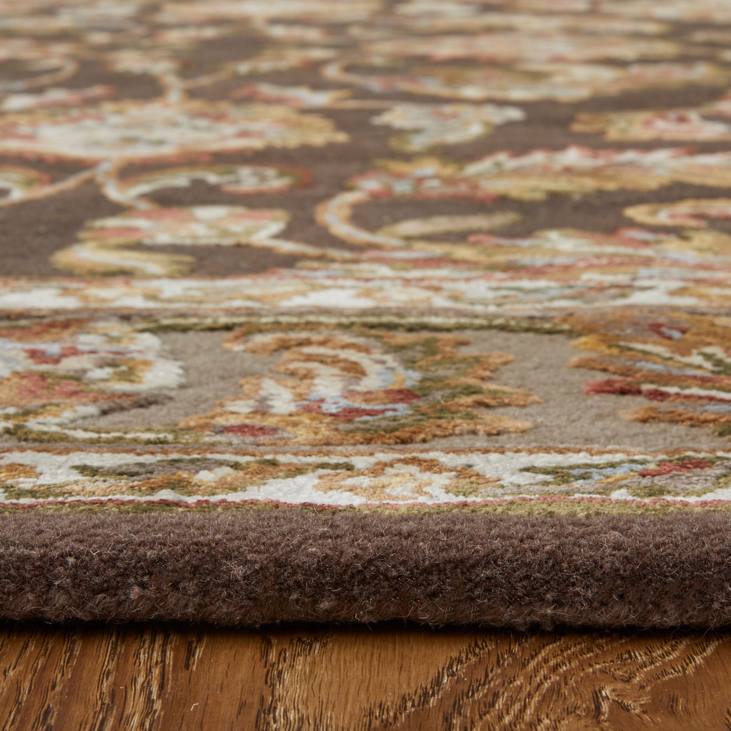 Prescott Traditional/Classic/Bohemian & Eclectic Oriental/Bordered Brown/Tan/Ivory - Feizy Rug