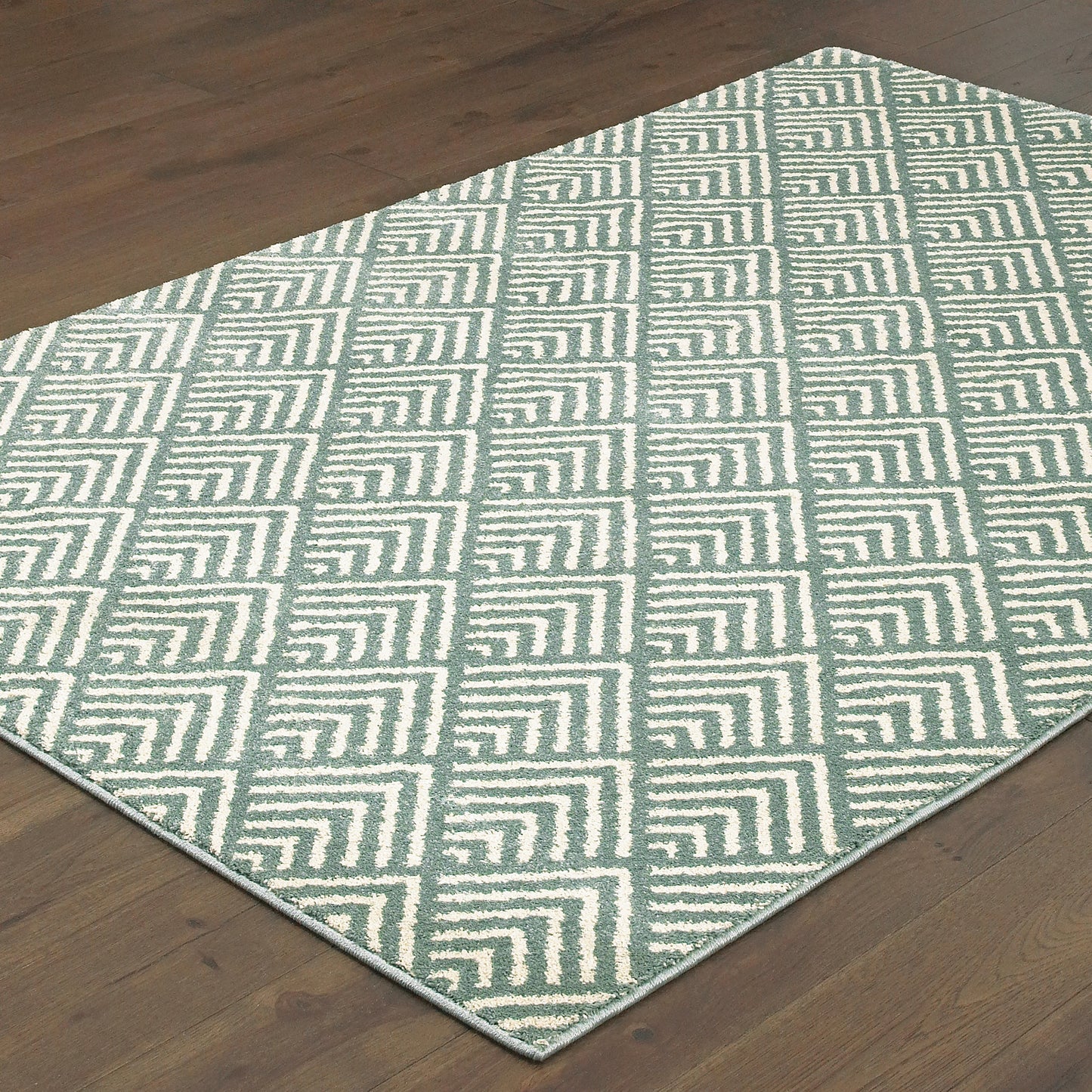 CARSON 9667C Blue Rug - ORIENTAL WEAVERS