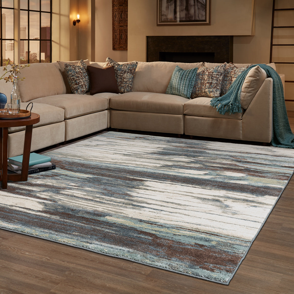 Carson Blue Multi Rug CARSON 9675A Blue Rug - ORIENTAL WEAVERS – Rug Gallery Outlet