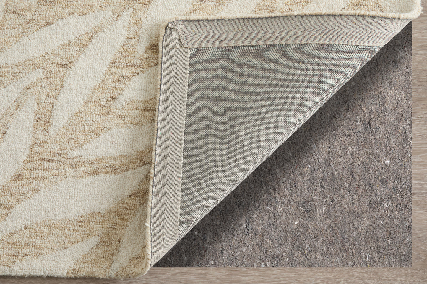 Wallace Modern/Casual Floral & Botanical/Paisley Tan/Ivory - Feizy Rug