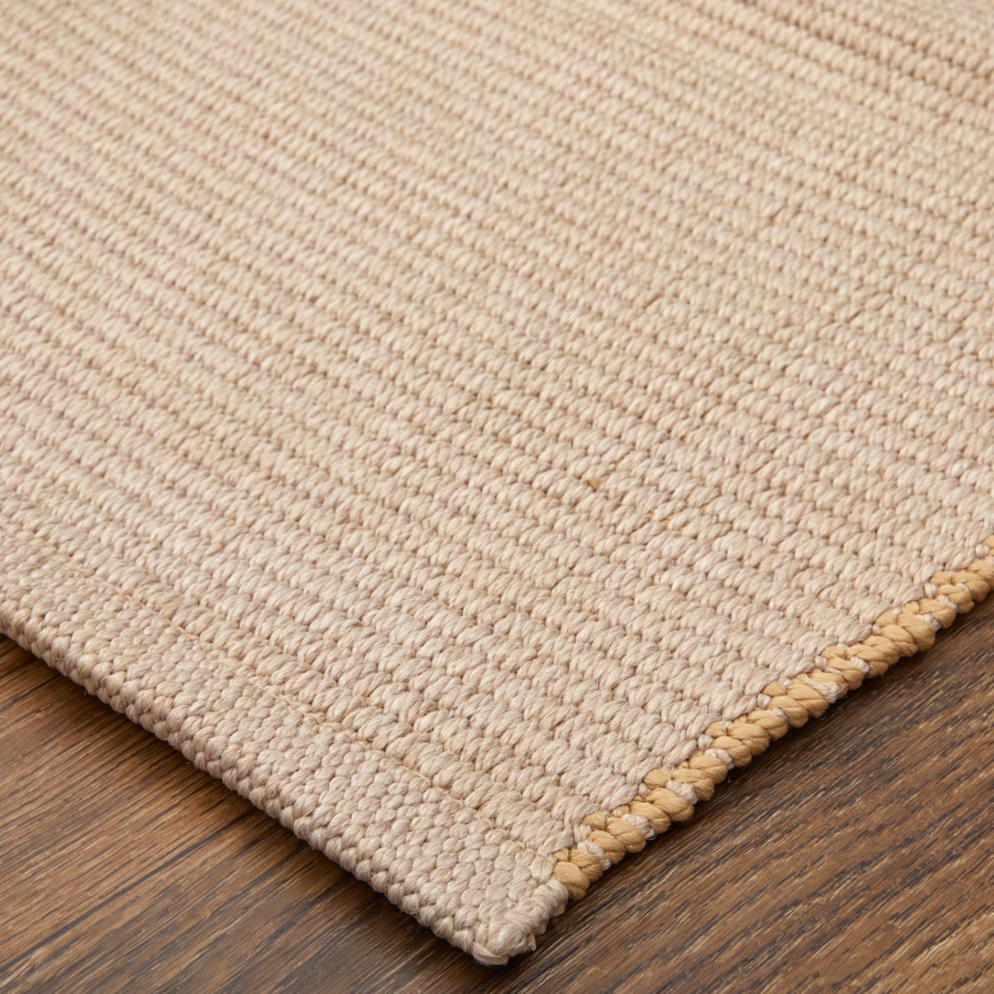 Theo Modern/Casual Solid Ivory/Tan - Feizy Rug