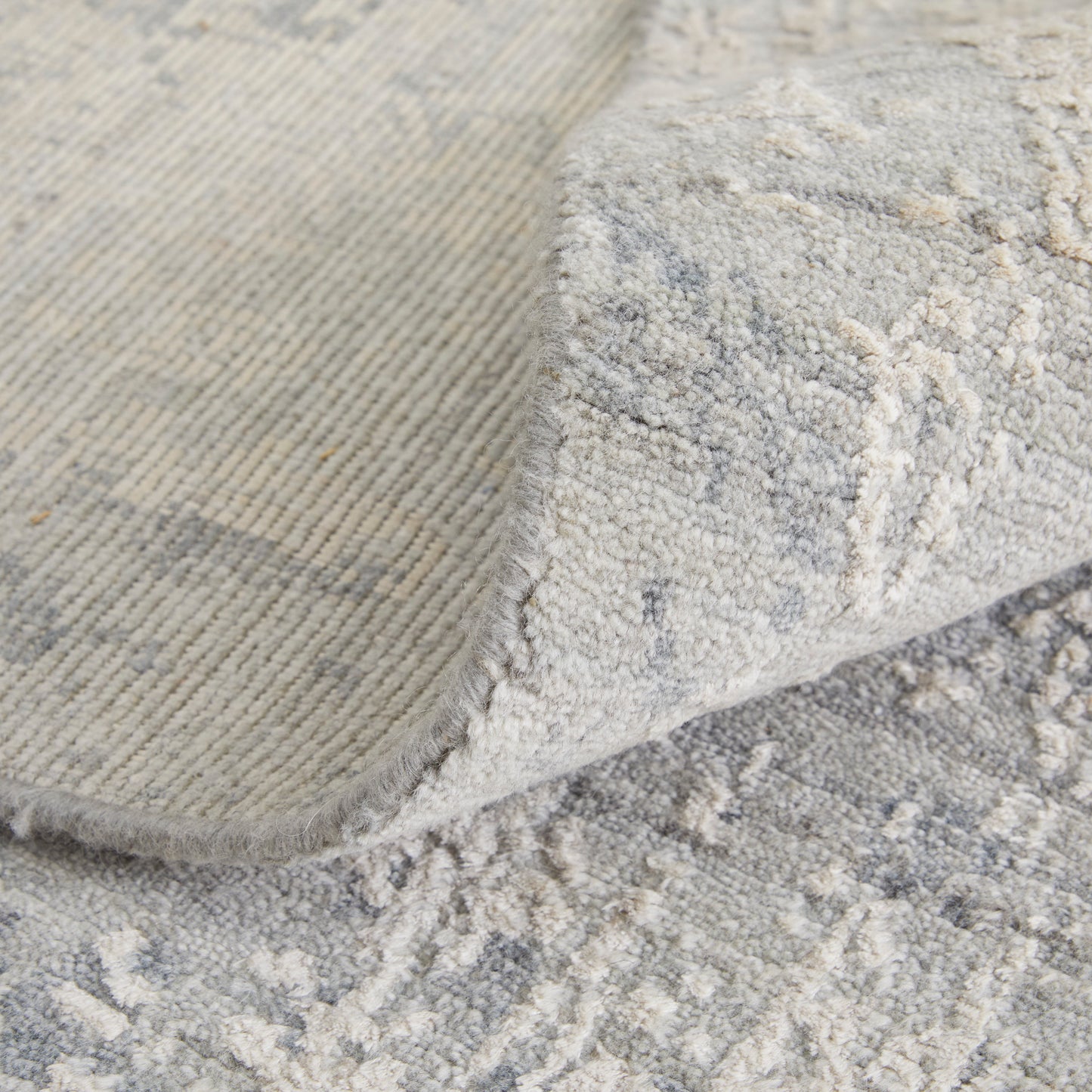 Eastfield Modern/Casual Abstract/Distressed Silver/Gray - Feizy Rug