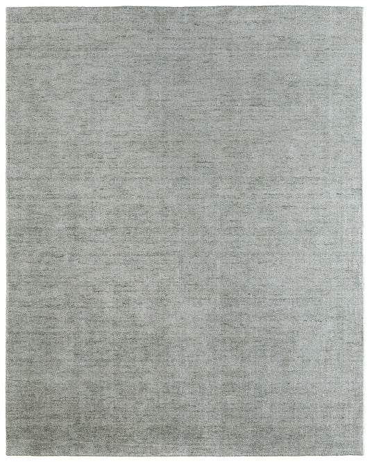 Fleetwood Modern/Casual Solid Green/Ivory - Feizy Rug