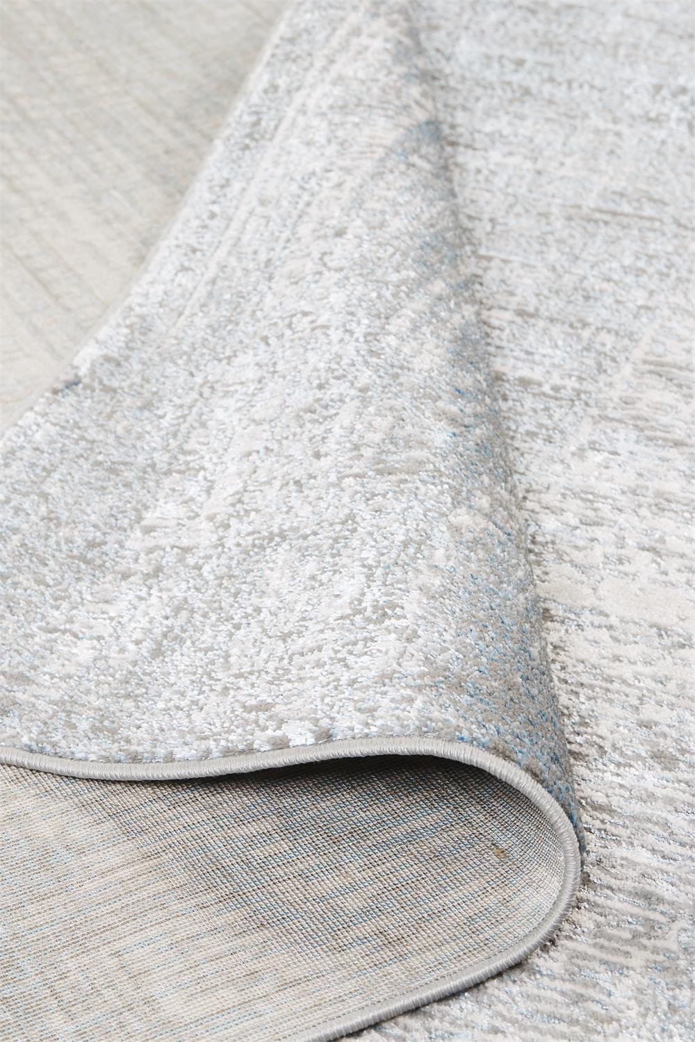 Azure Modern/Casual/Industrial Abstract/Gradient & Ombre White/Gray/Blue - Feizy Rug
