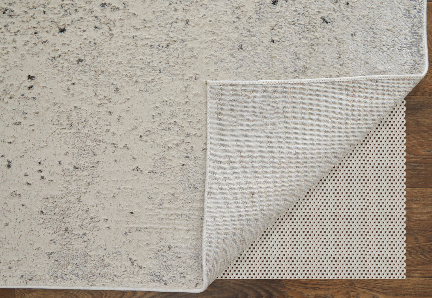 Astra Transitional/Industrial/Casual Abstract/Watercolor Ivory/Gray/Black - Feizy Rug