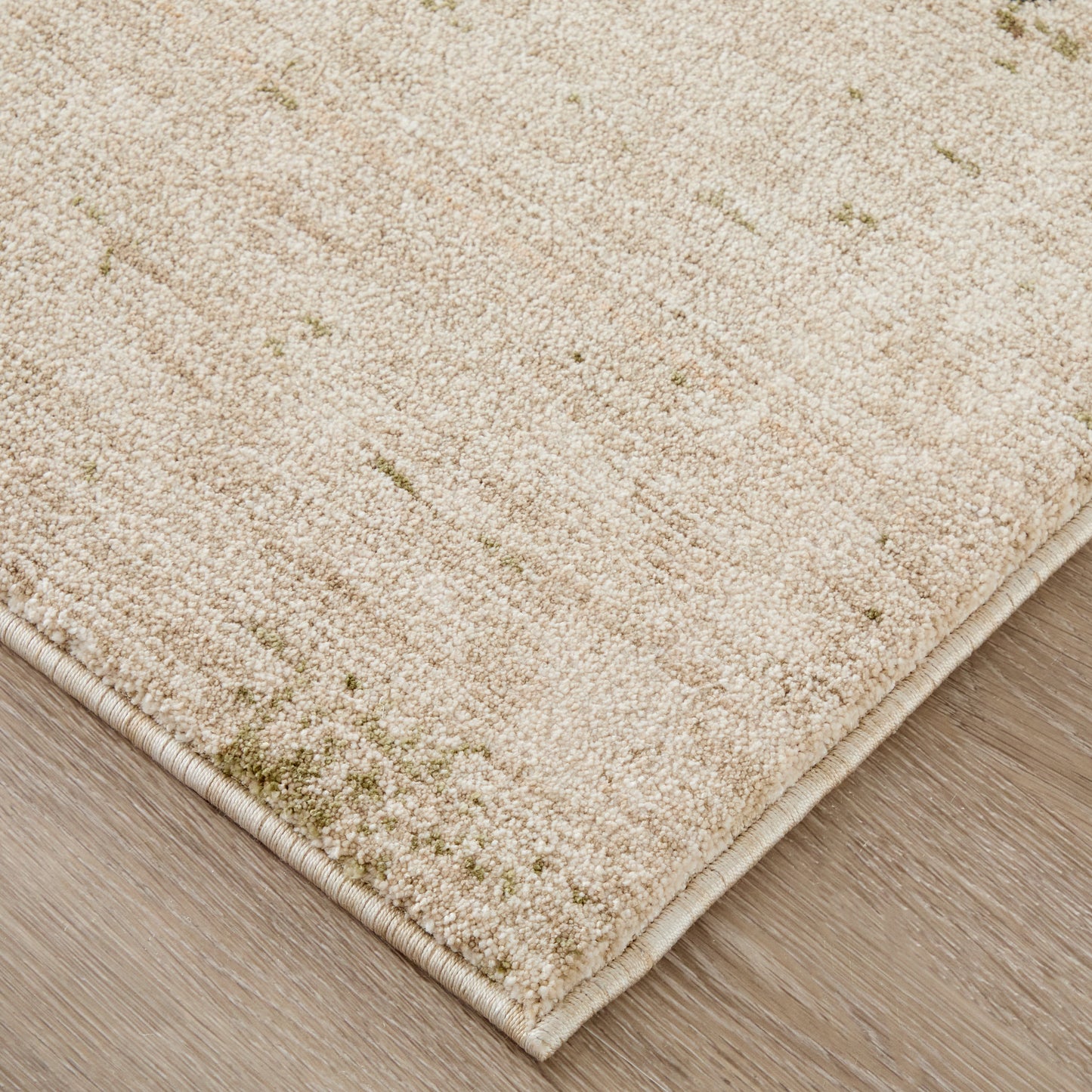 Pearson Modern/Industrial Abstract/Color Block/Distressed Ivory/Green/Brown - Feizy Rug