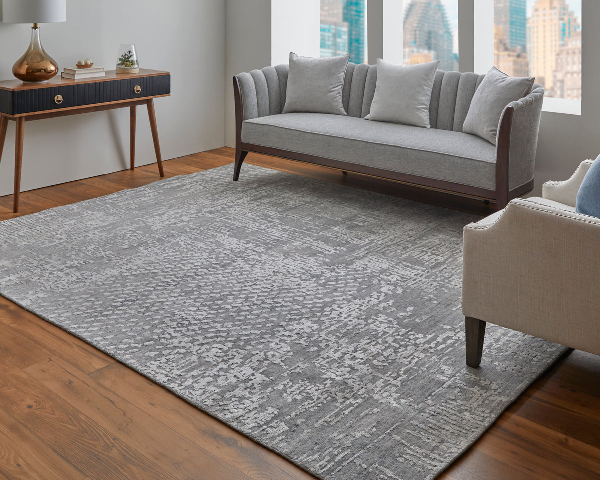 Eastfield Modern/Casual Abstract/Distressed Gray 69A9 - Feizy Rug