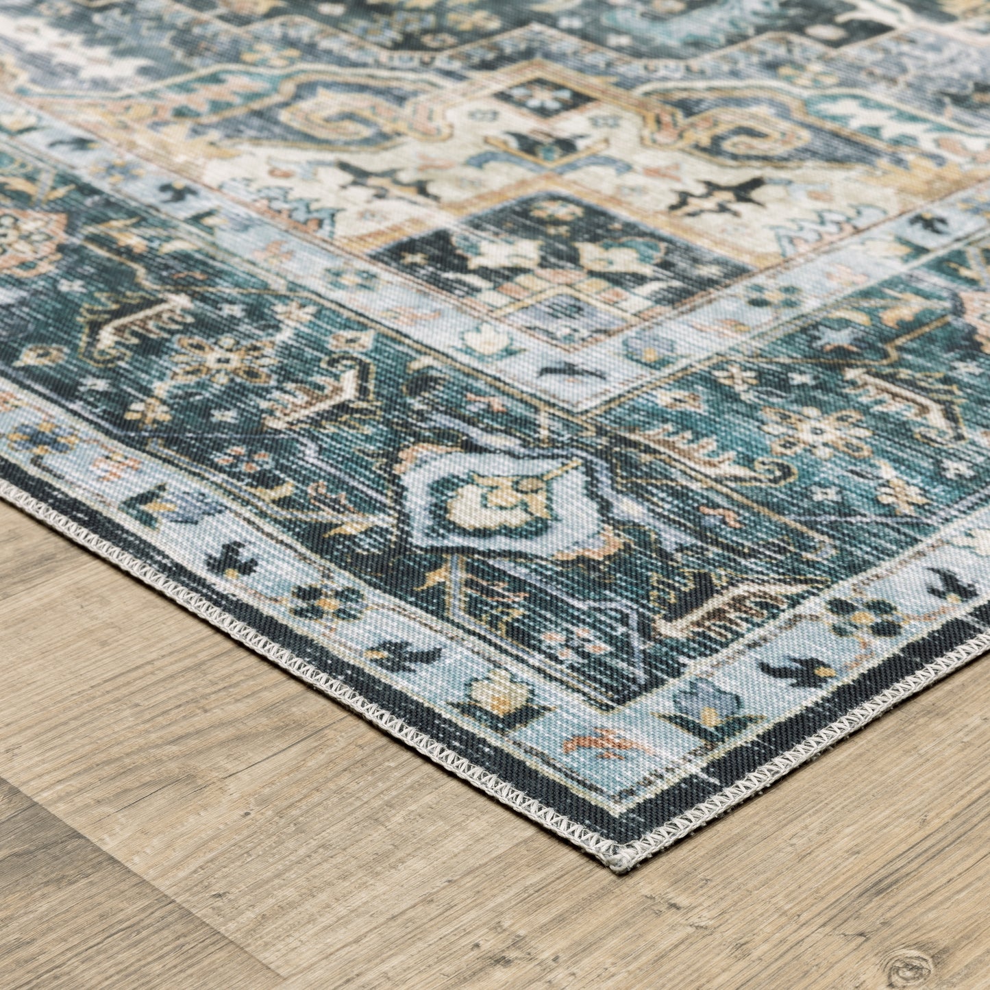 CHARLESTON CHA01 Blue Rug - ORIENTAL WEAVERS