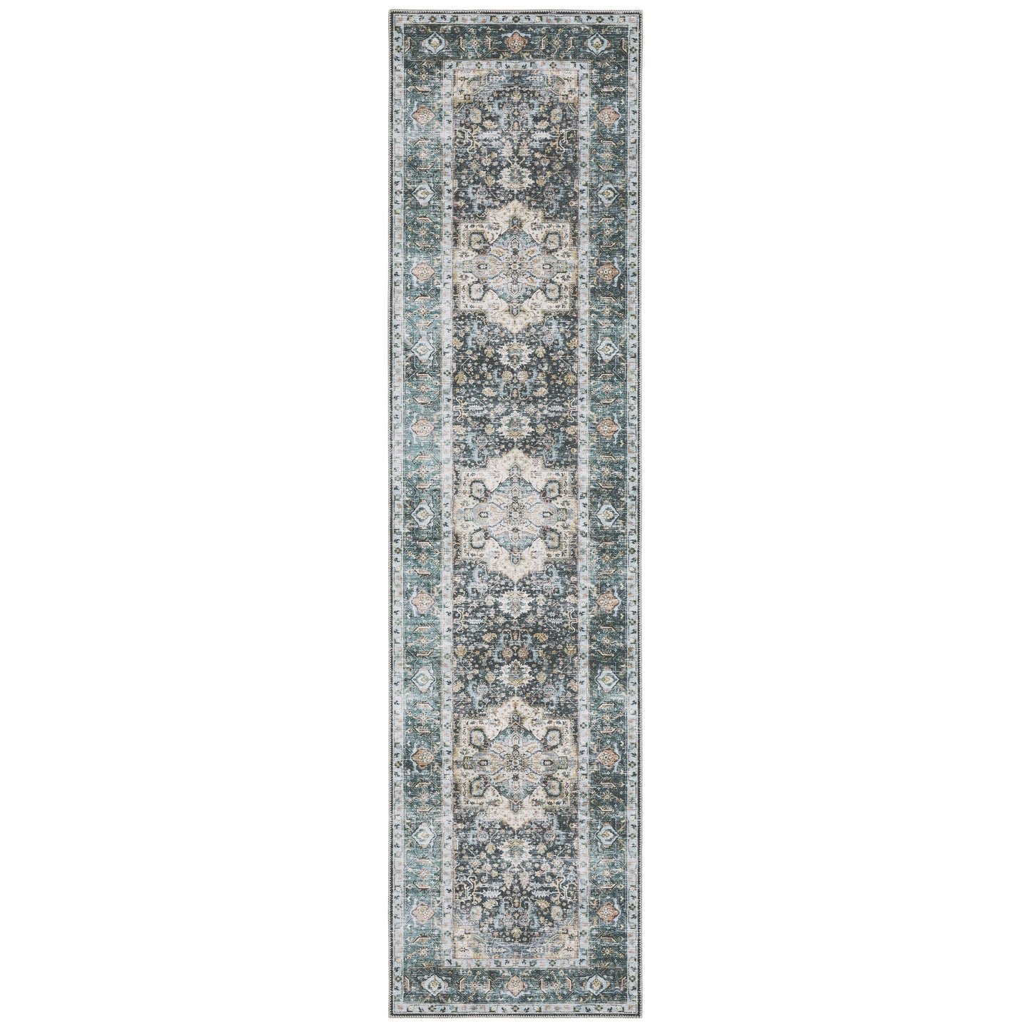 CHARLESTON CHA01 Blue Rug - ORIENTAL WEAVERS