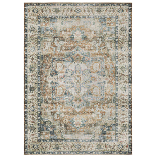 CHARLESTON CHA02 Blue Rug - ORIENTAL WEAVERS
