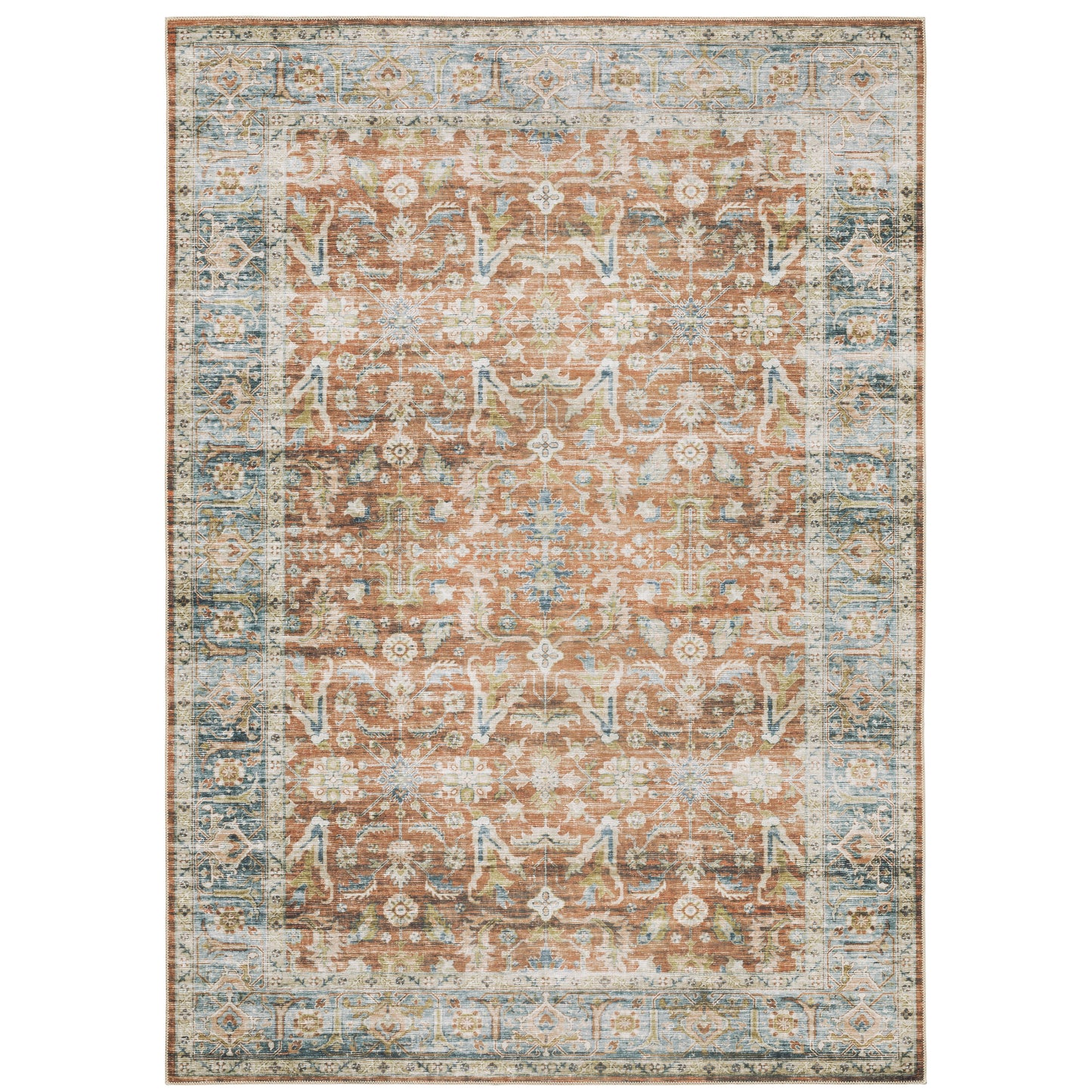 CHARLESTON CHA04 Rust Rug - ORIENTAL WEAVERS