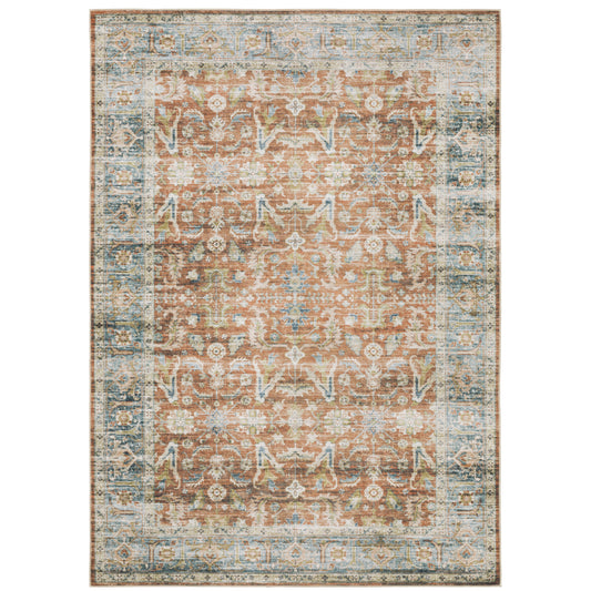 CHARLESTON CHA04 Rust Rug - ORIENTAL WEAVERS