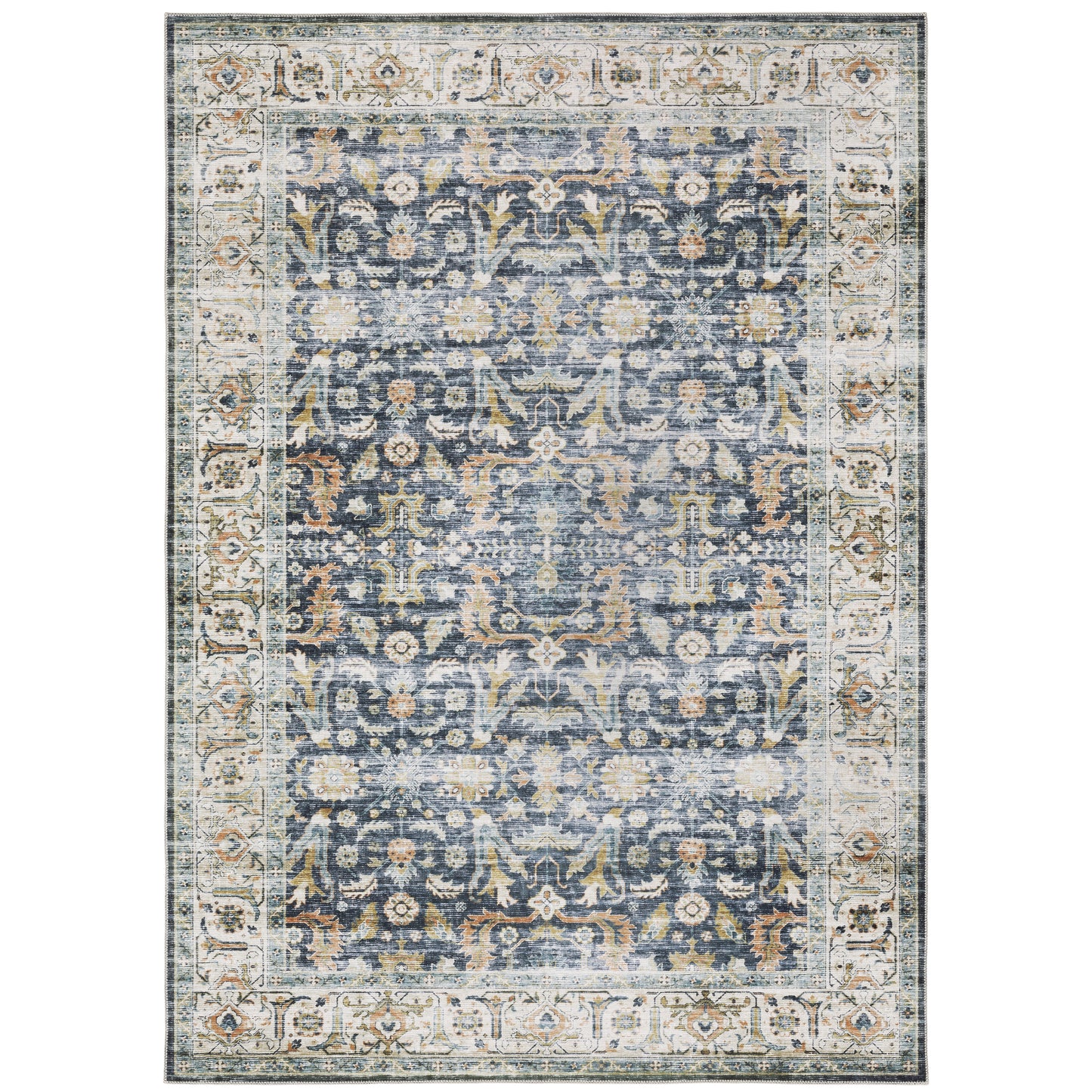 CHARLESTON CHA05 Blue Rug - ORIENTAL WEAVERS