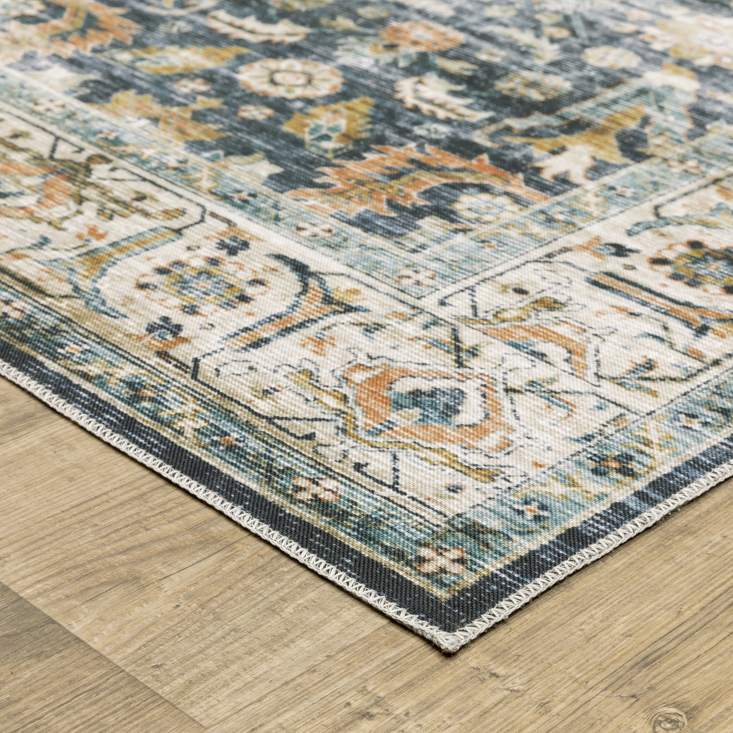 CHARLESTON CHA05 Blue Rug - ORIENTAL WEAVERS