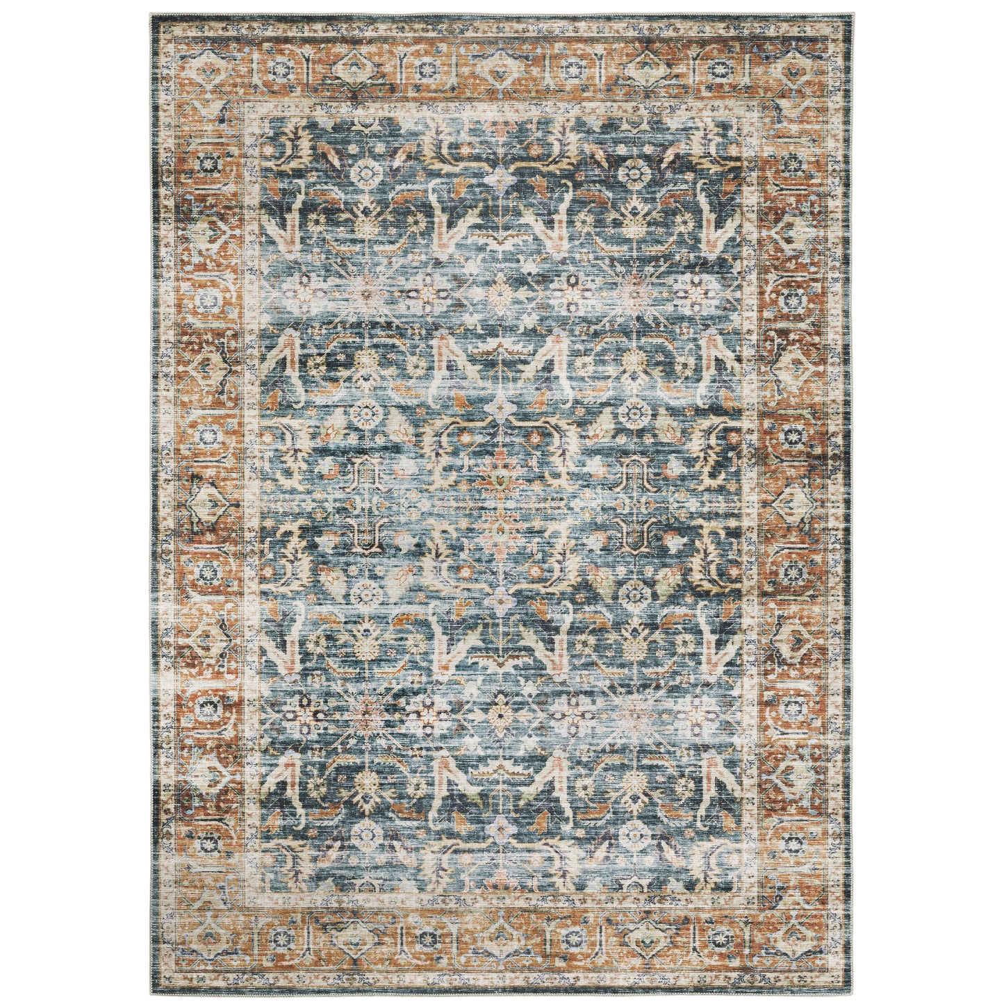 CHARLESTON CHA06 Blue Rug - ORIENTAL WEAVERS