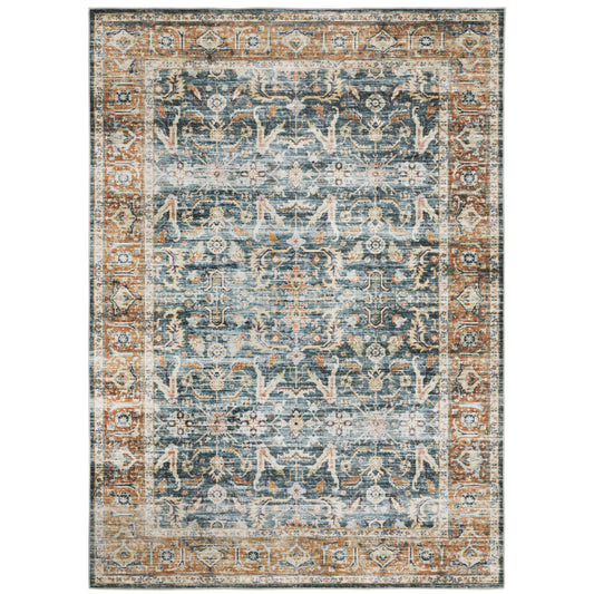 CHARLESTON CHA06 Blue Rug - ORIENTAL WEAVERS