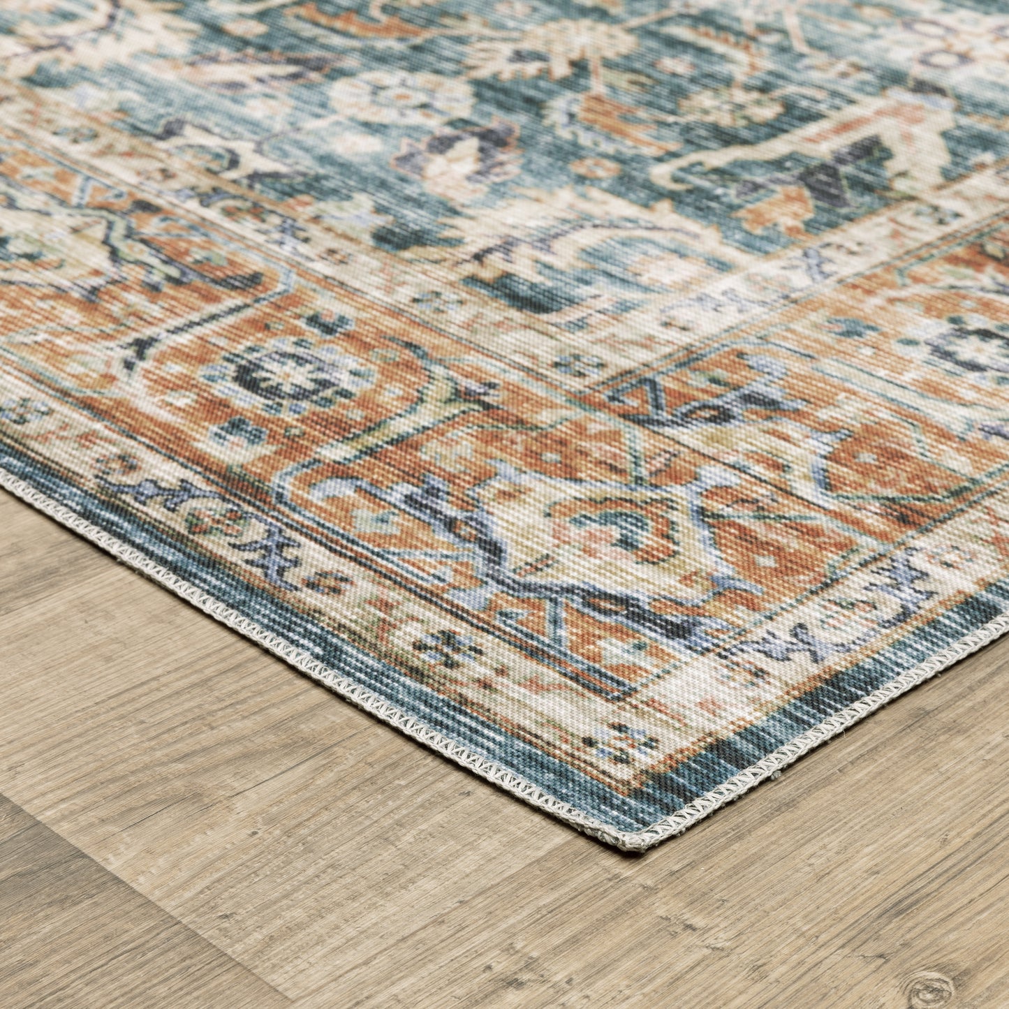 CHARLESTON CHA06 Blue Rug - ORIENTAL WEAVERS