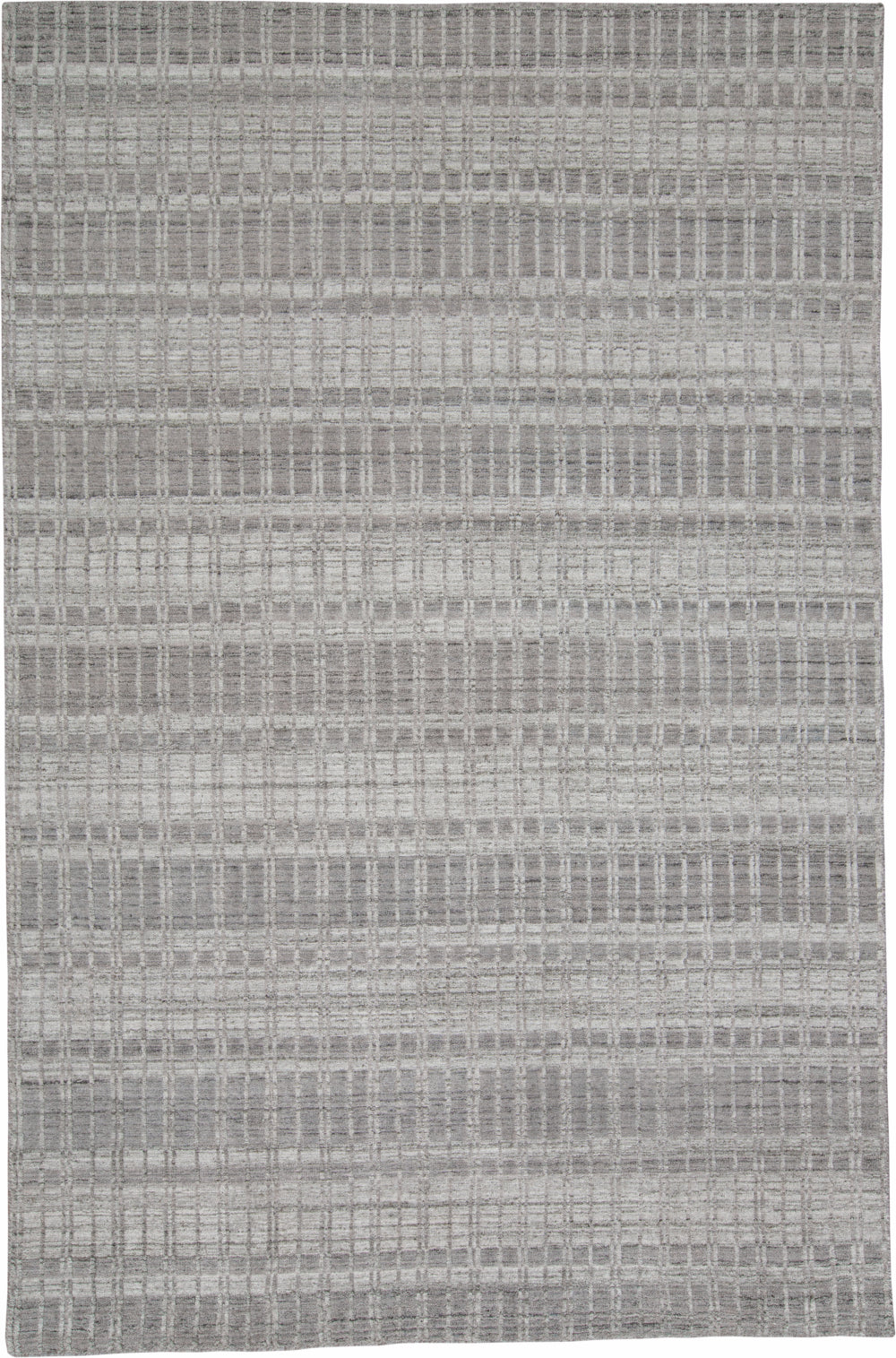 Odell Transitional/Casual Geometric/Stripes Gray/Silver/Ivory - Feizy Rug