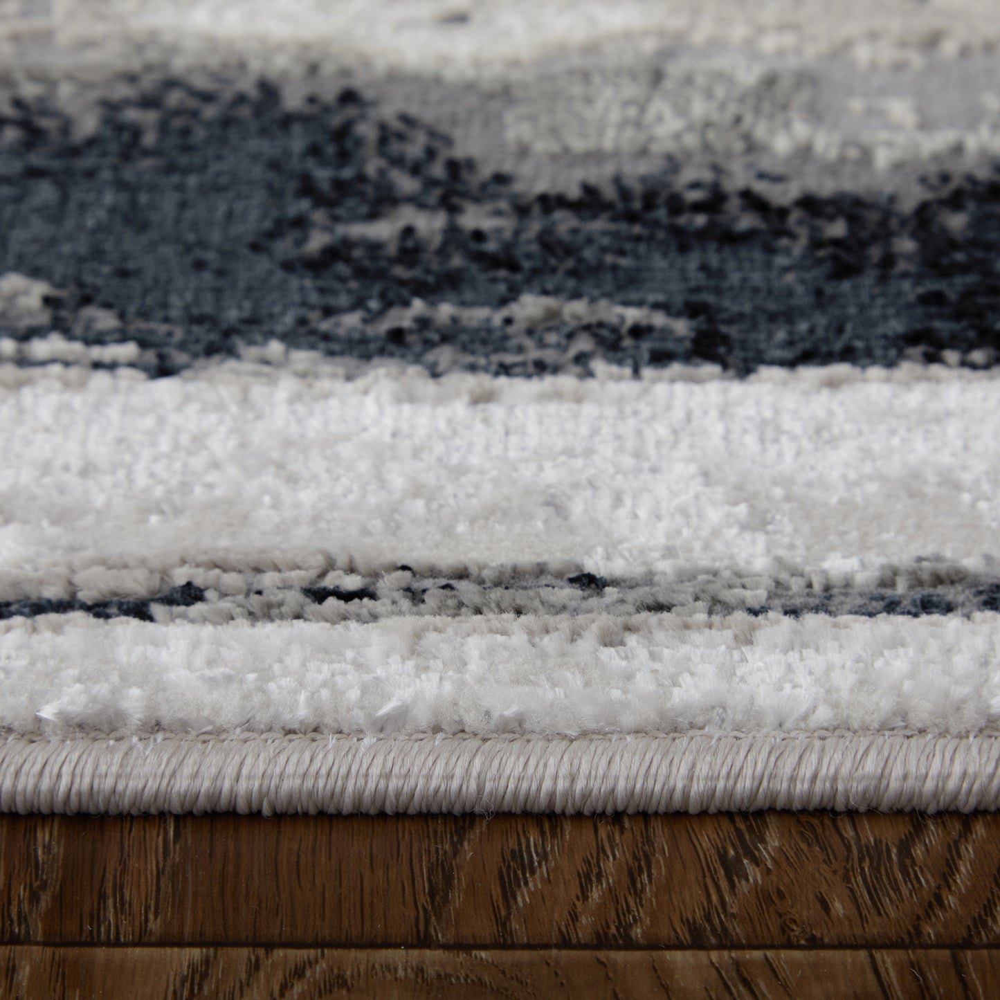 Micah Modern/Industrial Silver/Gray/Black Runner  Feizy Rugs Small Parcel,Feizy Rugs,Micah,Silver/Gray/Black,2'10" x 7'10",Runner,Polyester/Polypropylene,Modern/Industrial,Turkey