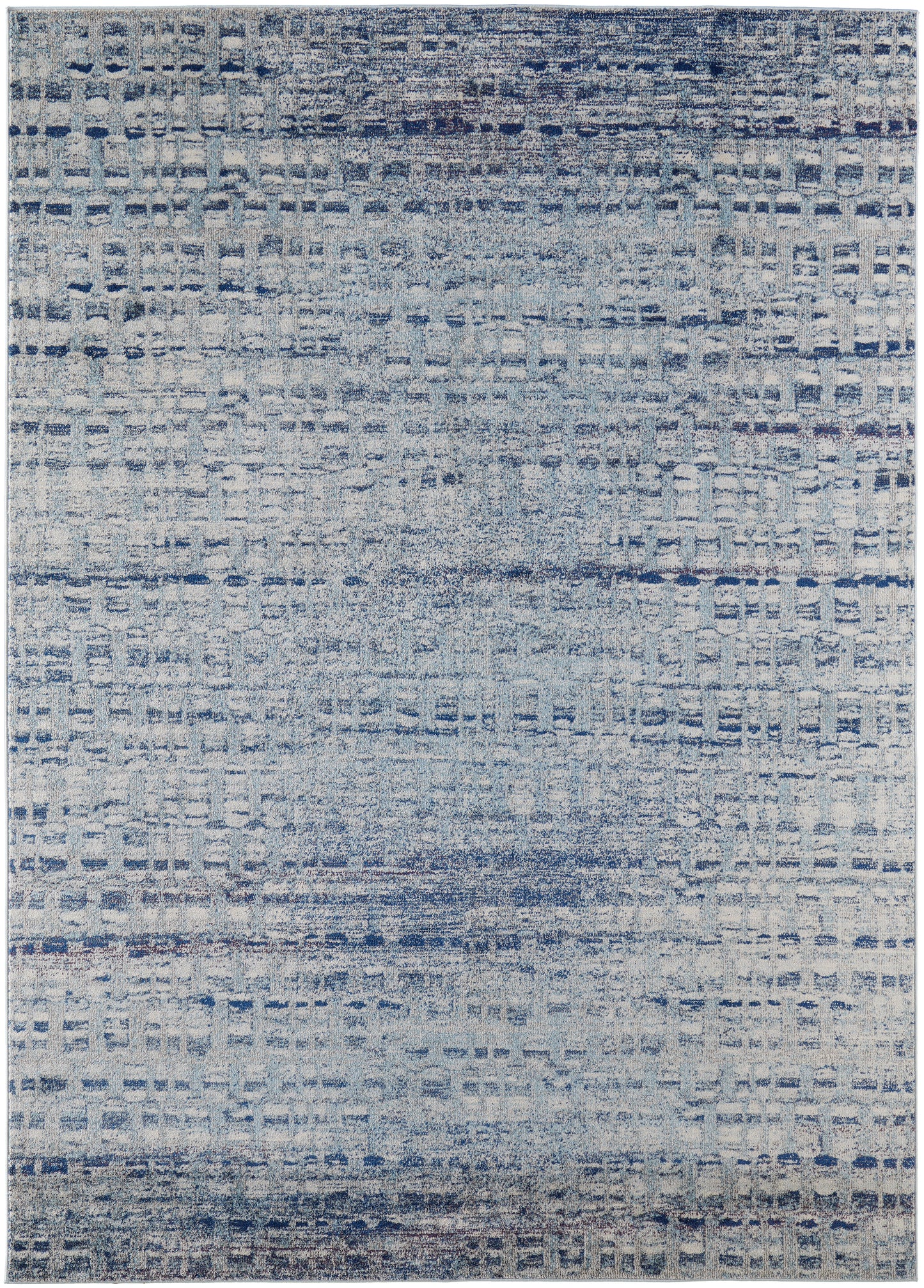 Edgemont Modern/Casual Abstract/Geometric Blue/Ivory - Feizy Rug