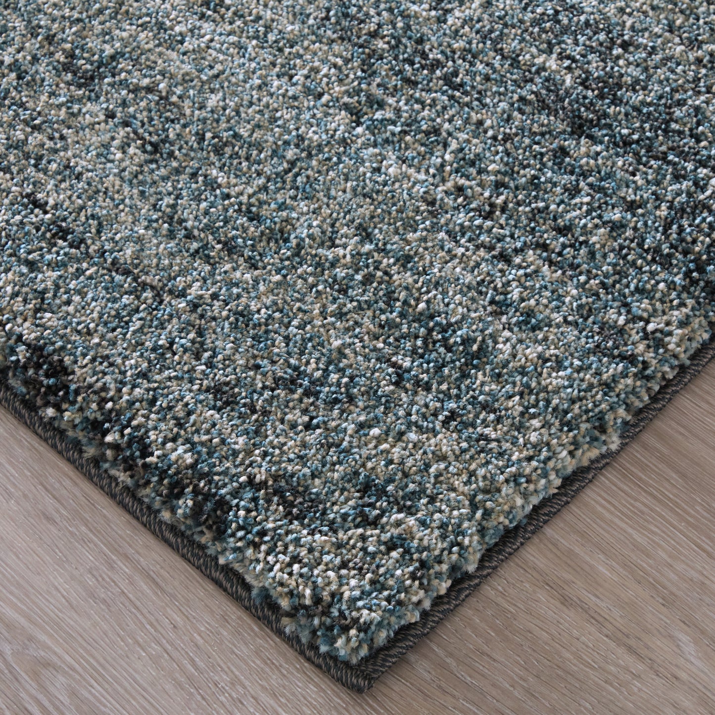 Jameson Modern/Bohemian & Eclectic Distressed/Abstract Gray/Black/Blue - Feizy Rug
