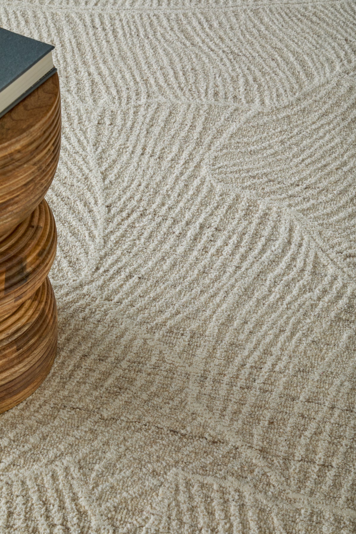 Winston Modern/Nautical & Coastal Floral & Botanical/Bordered/Abstract Ivory - Feizy Rug