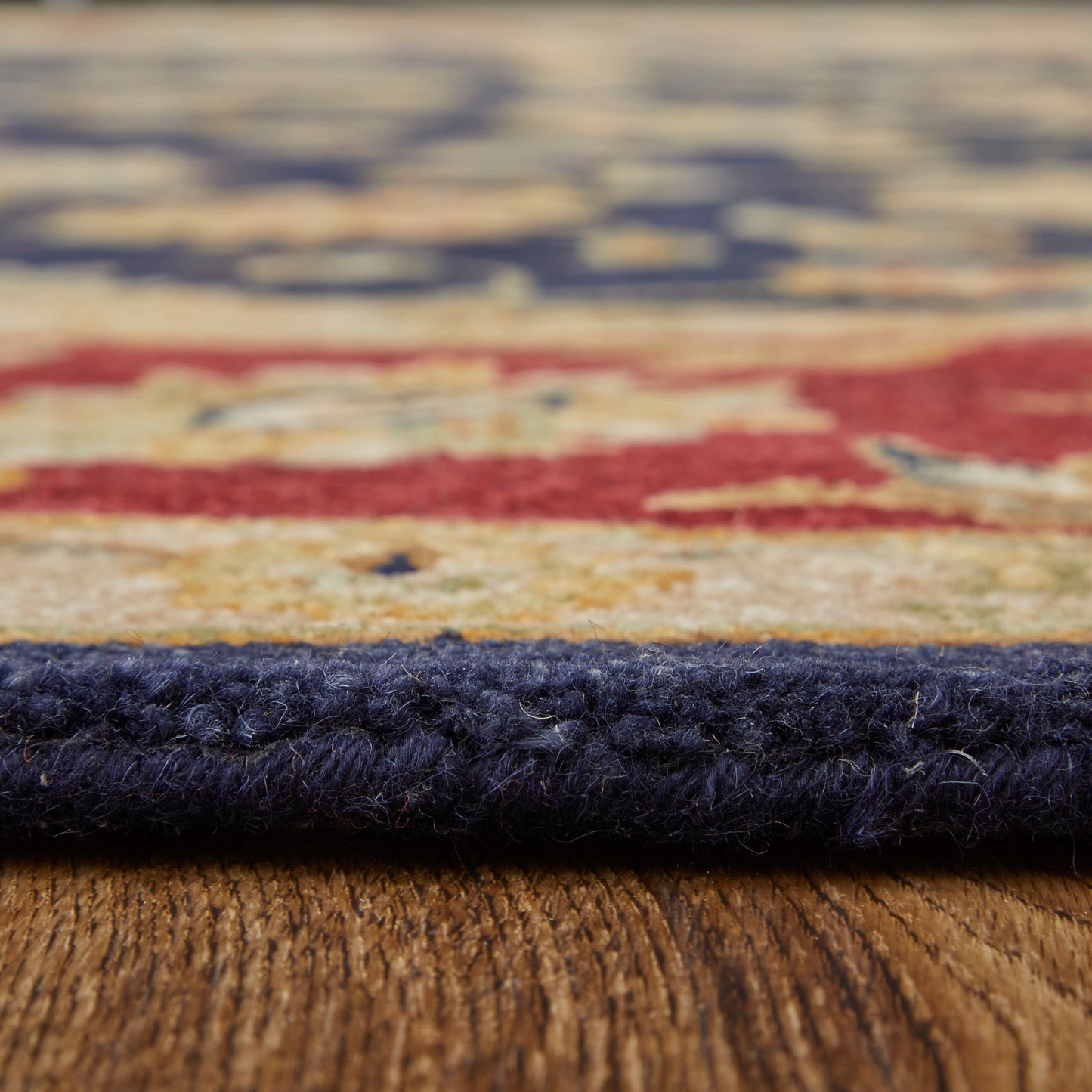 Wagner Traditional/Classic/Vintage Oriental/Persian/Bordered Blue/Red/Gold - Feizy Rug