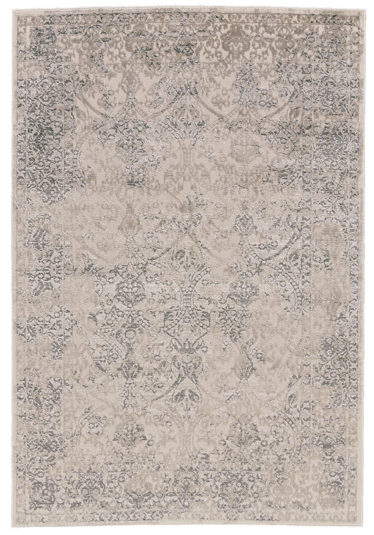 Prasad Modern/Vintage Ivory/Gray/Black Accent Rug  Feizy Rugs Small Parcel,Feizy Rugs,Prasad,Ivory/Gray/Black,1'8" x 2'10",Accent Rug,Polypropylene/Polyester,Modern/Vintage,Turkey