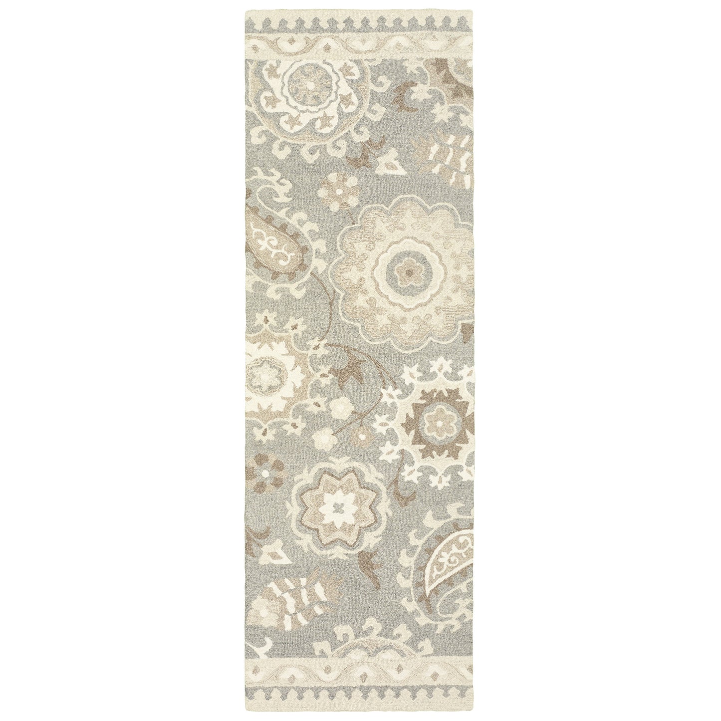 CRAFT 93003 Grey Rug - ORIENTAL WEAVERS