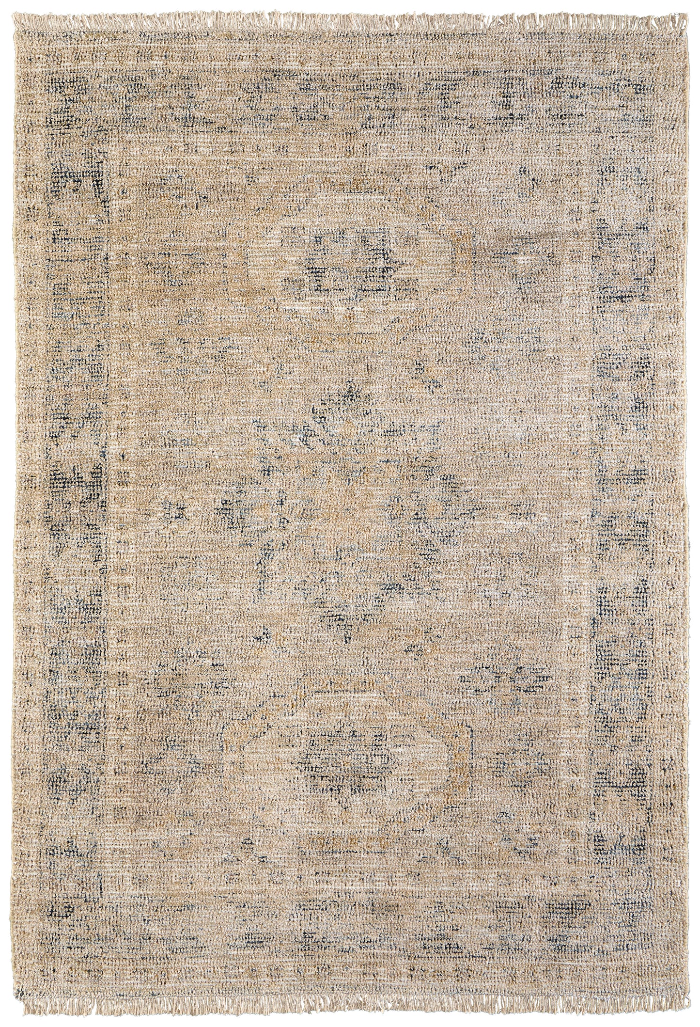 Caldwell Transitional/Bohemian & Eclectic/Vintage Tan/Gray/Gold Accent Rug