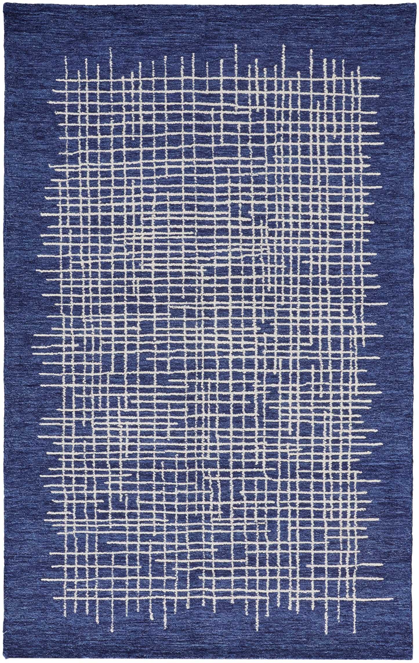 Maddox Transitional/Casual Abstract Blue/Ivory - Feizy Rug