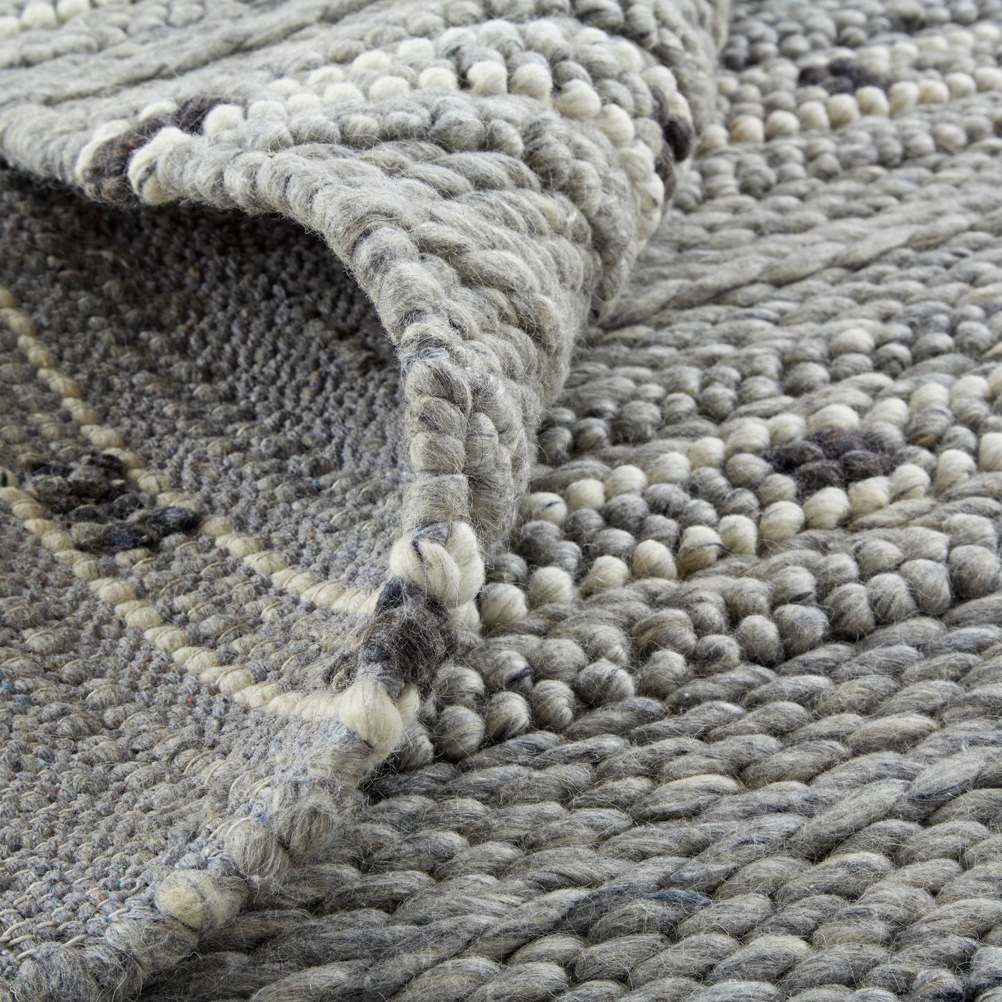 Cicero Transitional/Casual Stripes Gray/Black/White - Feizy Rug