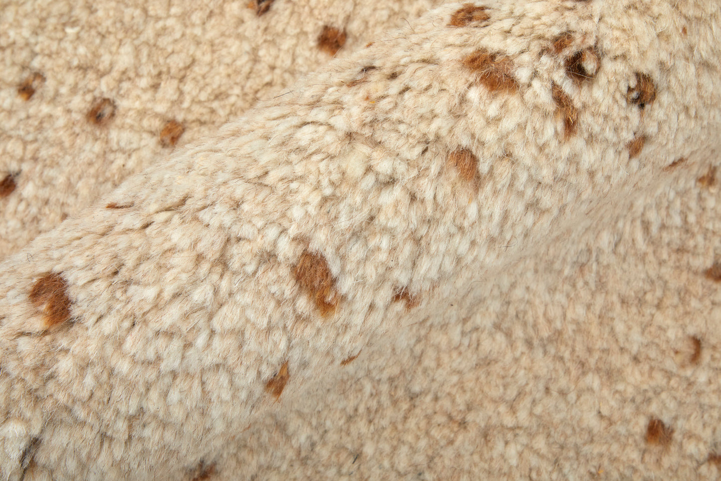 Truxel Modern/Casual Polka Dots/Geometric Tan/Brown - Feizy Rug