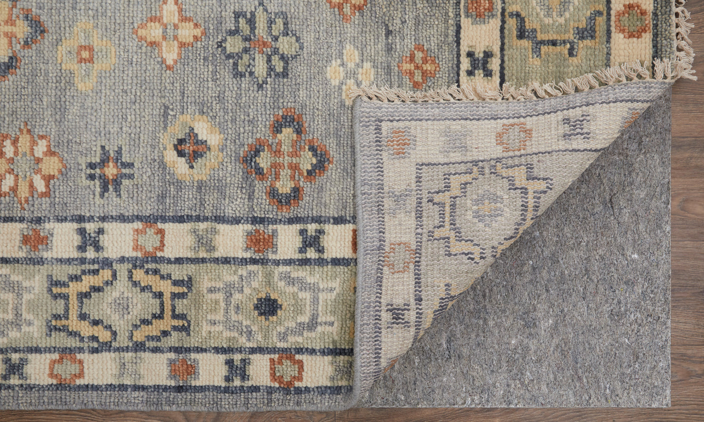 Fillmore Transitional/Bohemian & Eclectic/Craftsman Blue/Taupe/Gray Accent Rug