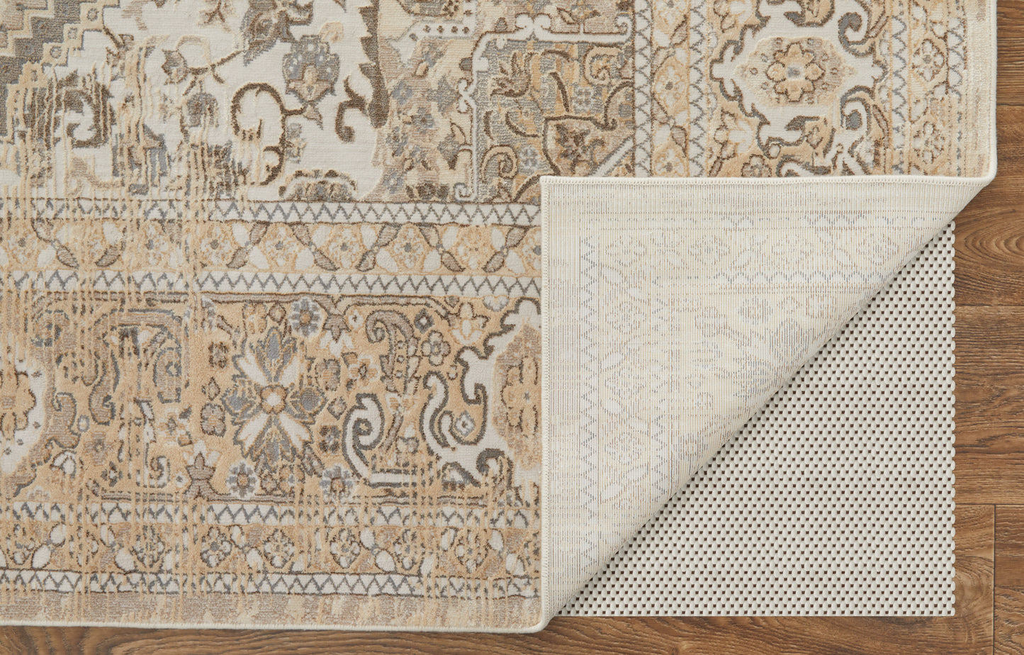 Celene Traditional/Vintage/Casual Brown/Ivory/Tan Accent Rug