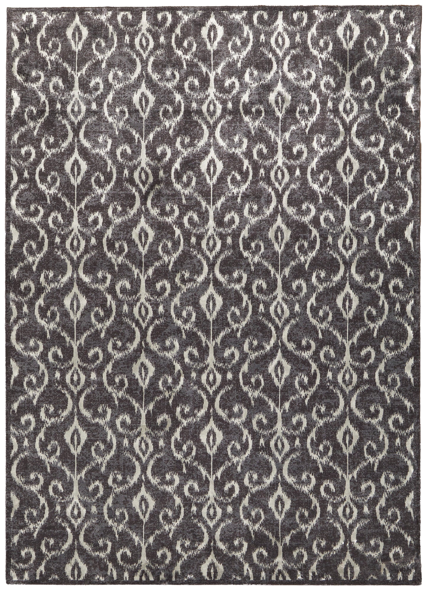 Azeri Iv Transitional/Global/French & Victorian Ikat/Damask/Scroll Gray/Taupe/Ivory - Feizy Rug