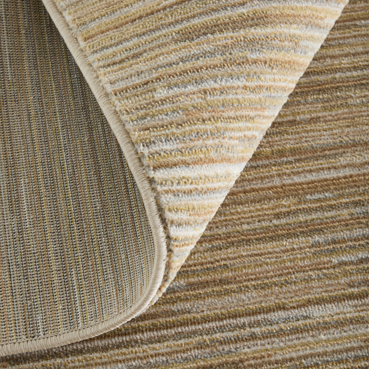 Priestley Modern Solid/Stripes Tan - Feizy Rug
