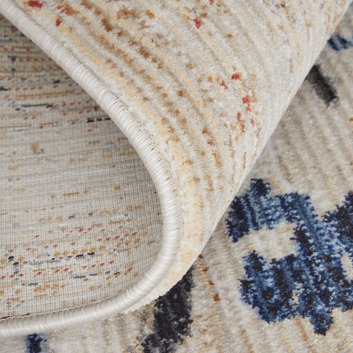 Sonora Modern/Industrial/Industrial Abstract/Watercolor Tan/Blue/Gray - Feizy Rug