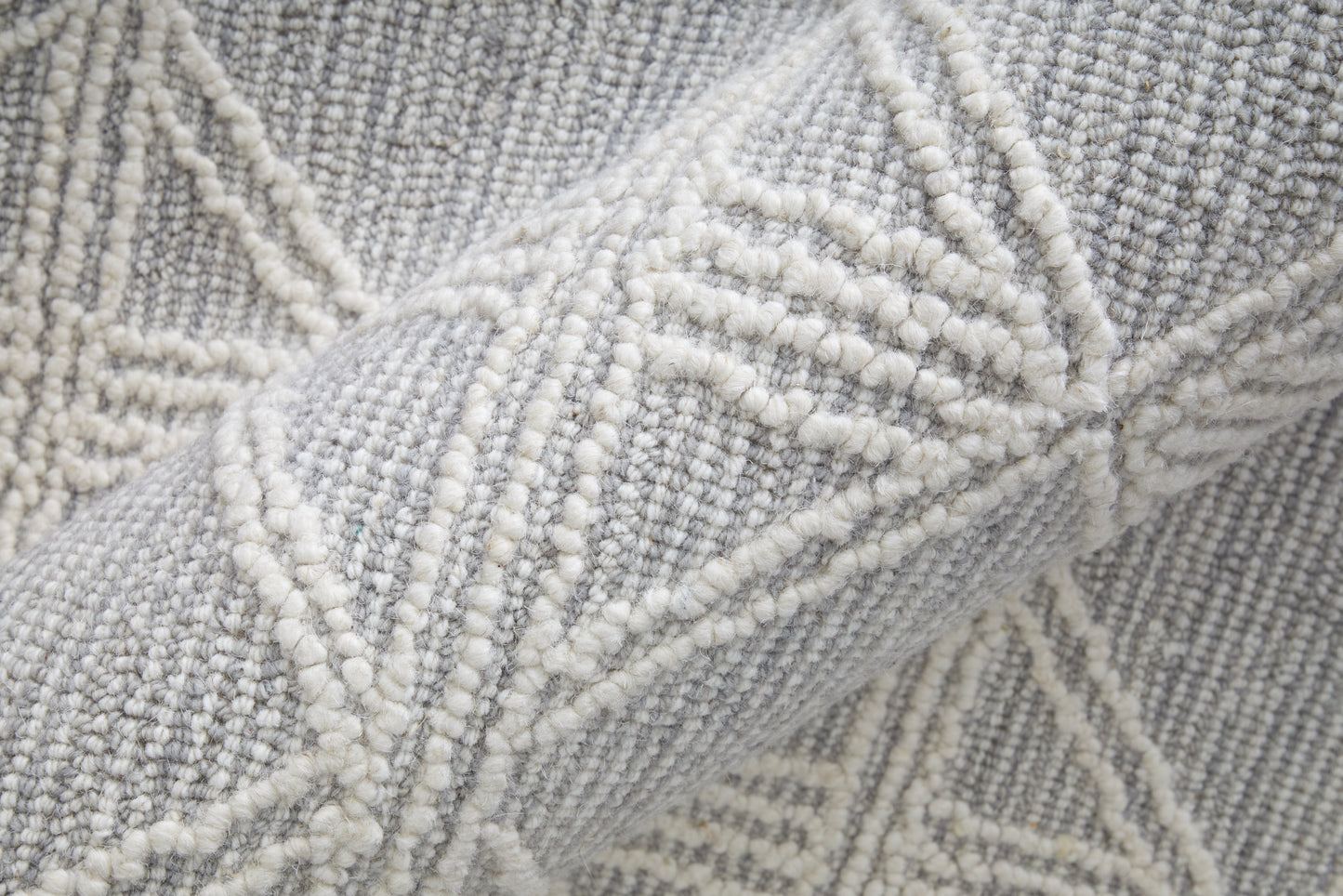 Corwin Modern/Global Geometric/Diamond Gray/Ivory - Feizy Rug