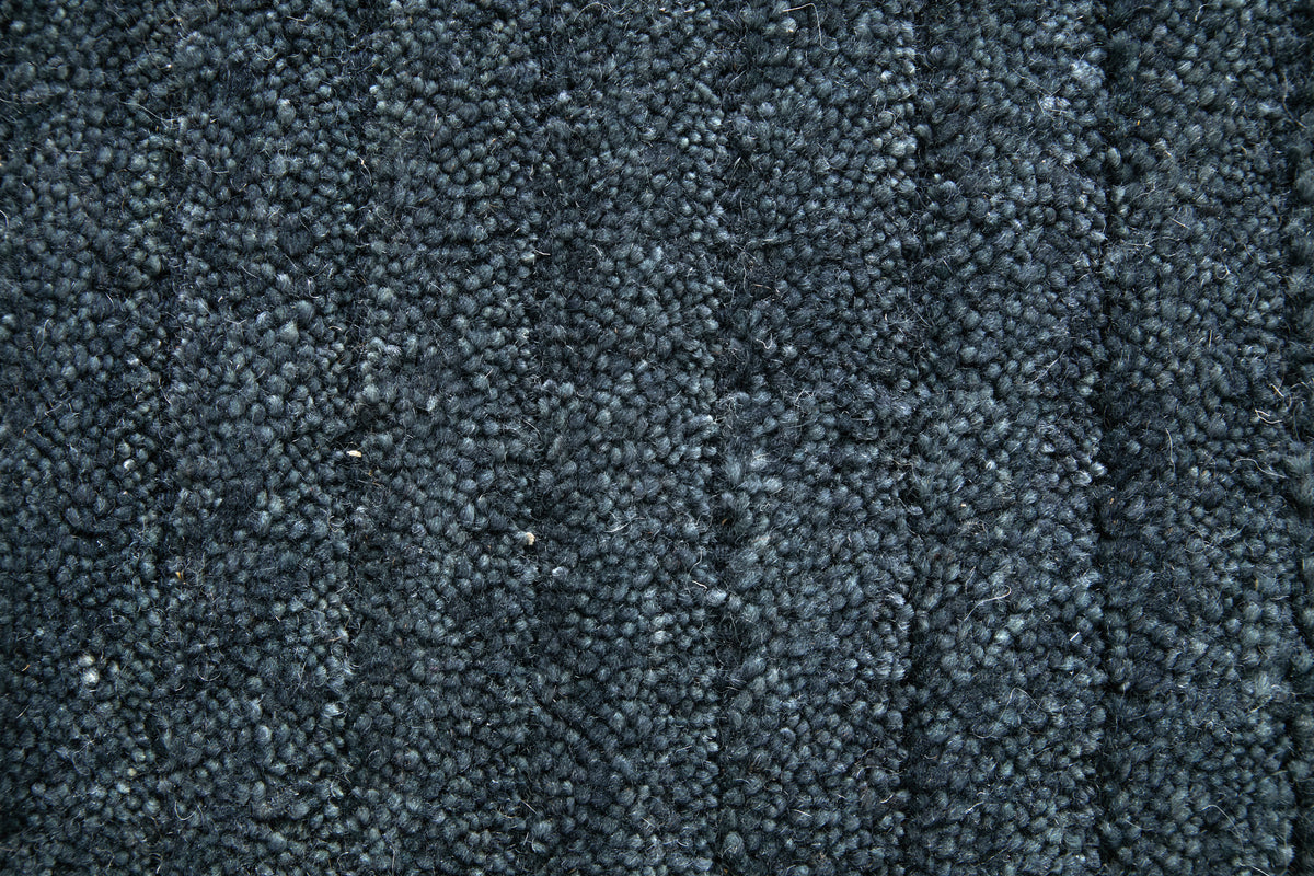 Cornerstone Modern/Casual Solid/Stripes Blue - Feizy Rug