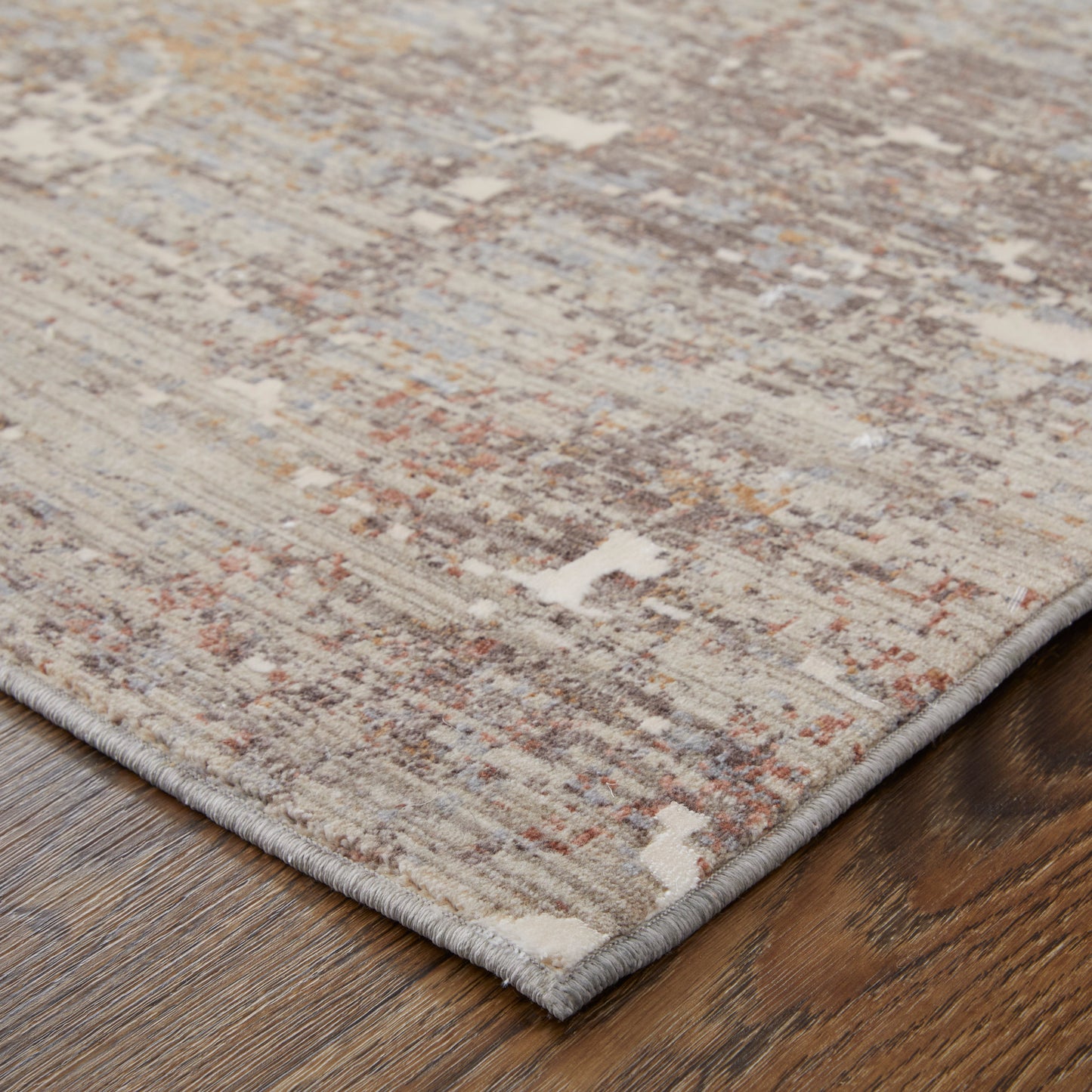 Pryor Modern/Bohemian & Eclectic/Casual Taupe/Brown/White Accent Rug  Feizy Rugs Small Parcel,Feizy Rugs,Pryor,Taupe/Brown/White,2' x 3',Accent Rug,Polyester/Viscose,Modern/Bohemian & Eclectic/Casual,Turkey