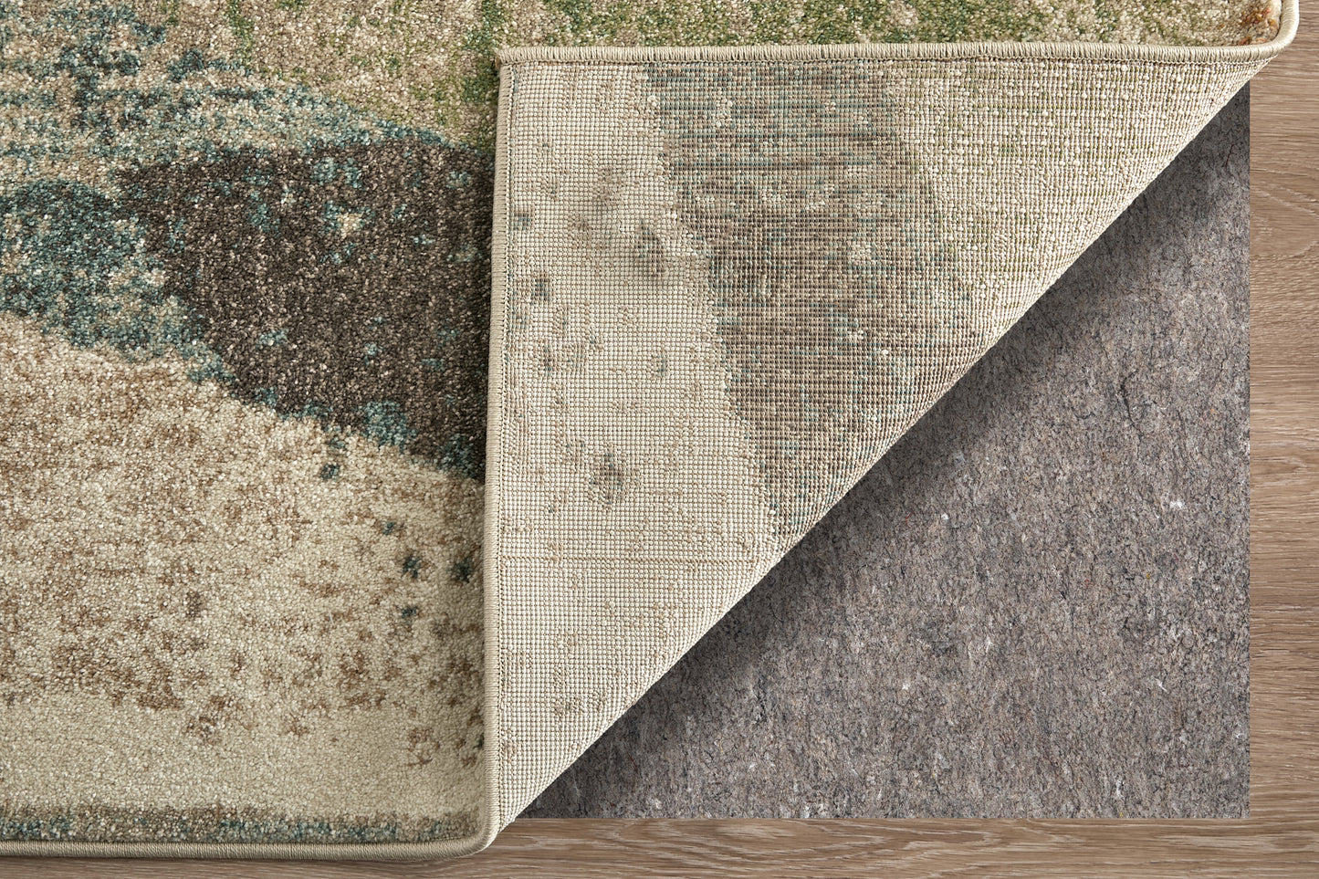 Eden Modern/Bohemian & Eclectic/Casual Color Block/Geometric/Abstract Ivory/Blue/Green - Feizy Rug