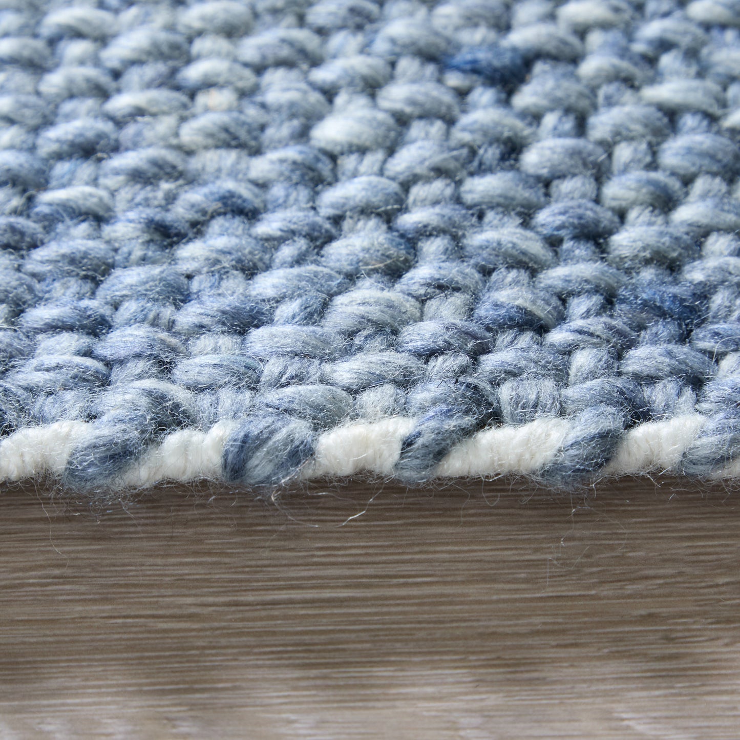 Naples Transitional/Casual/Nautical & Coastal Solid/Stripes Blue - Feizy Rug