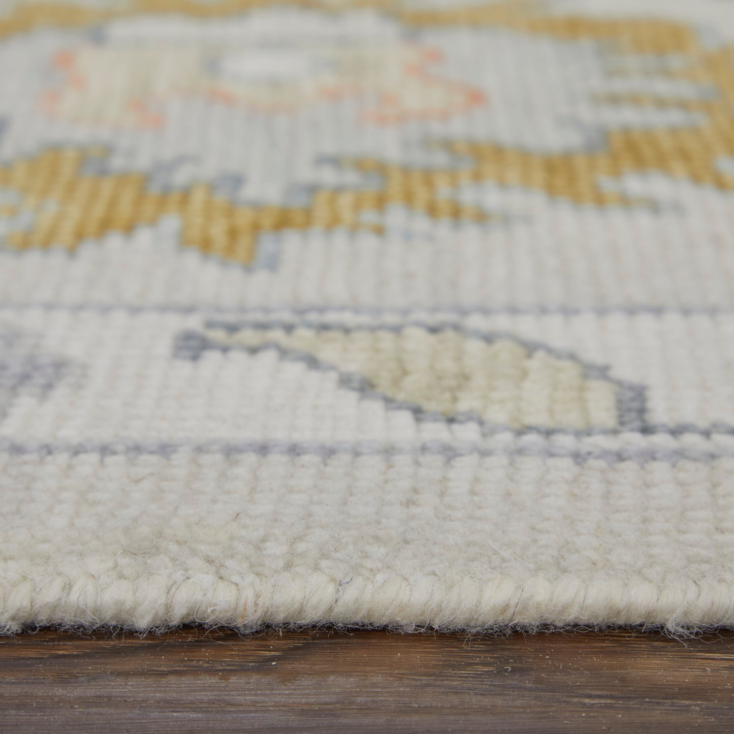Karina Transitional/Craftsman/Casual Floral & Botanical/Scroll/Bordered Ivory/Gold/Green - Feizy Rug