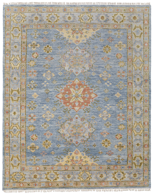 Fillmore Transitional/Bohemian & Eclectic/Craftsman Blue/Green/Yellow Accent Rug