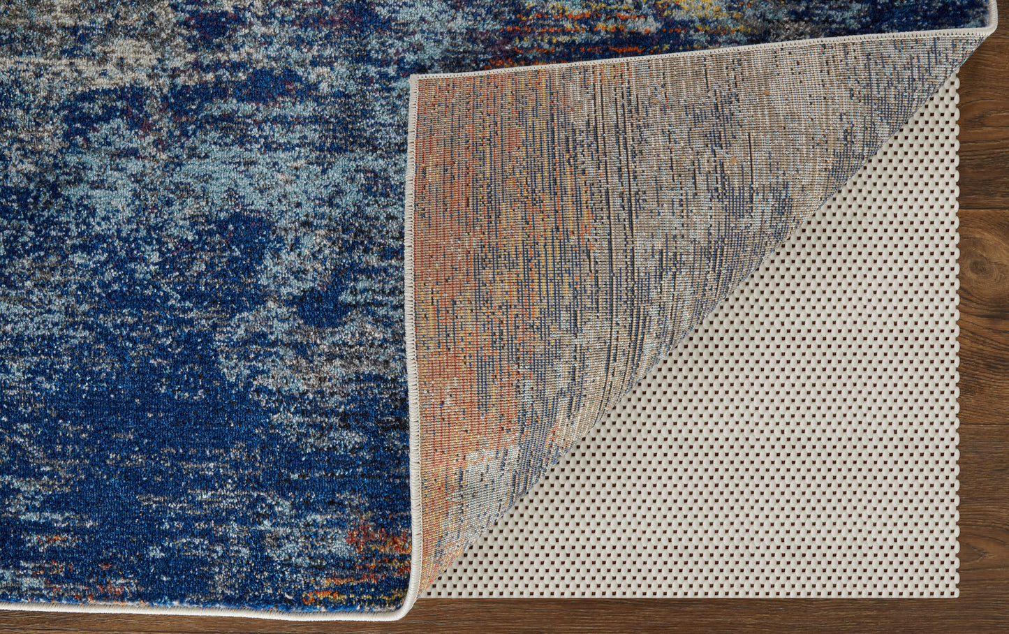 Edgemont Modern/Casual Abstract/Watercolor/Distressed Ivory/Blue - Feizy Rug
