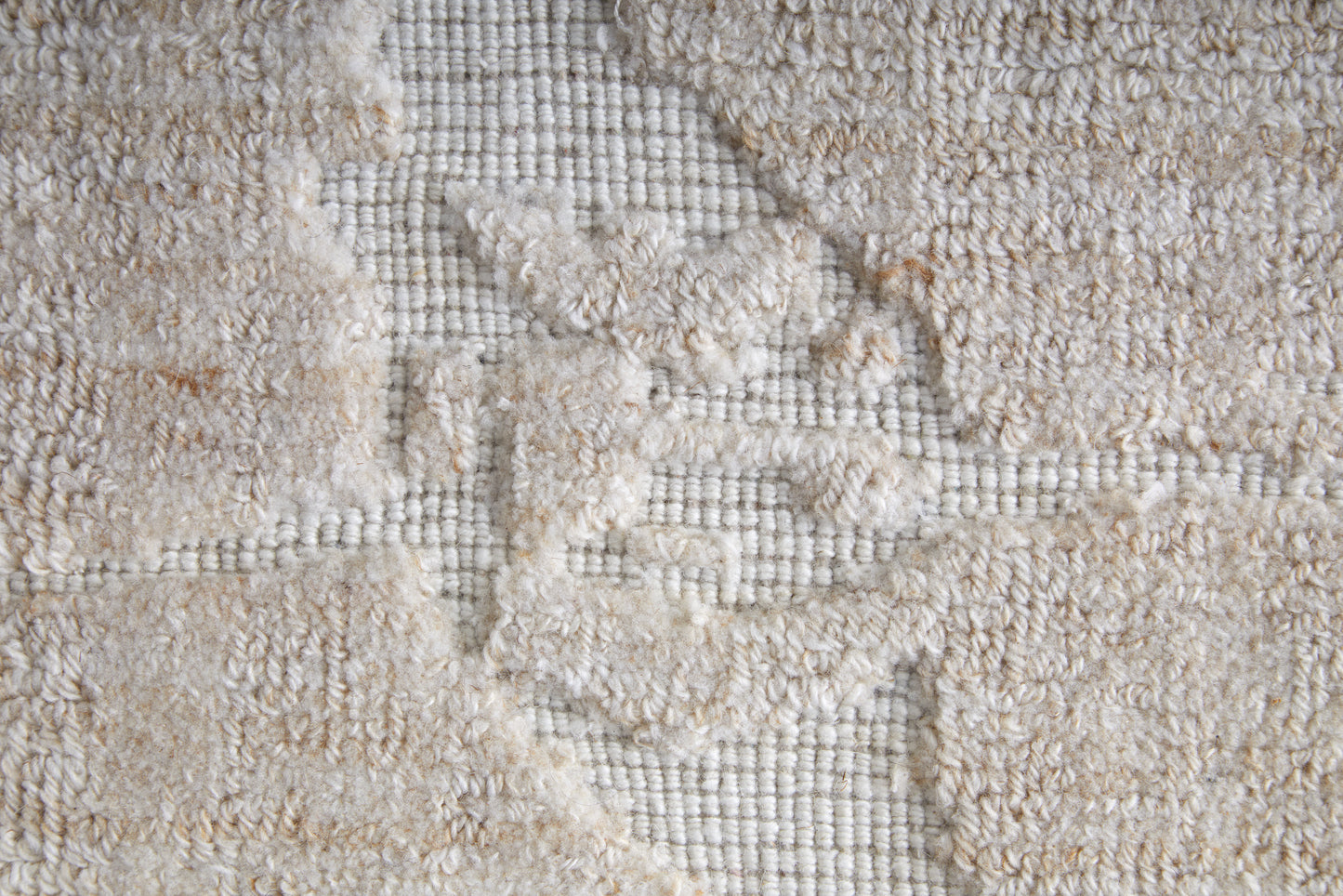 Aldrich Modern/Industrial/Casual Solid/Abstract Tan/Ivory - Feizy Rug