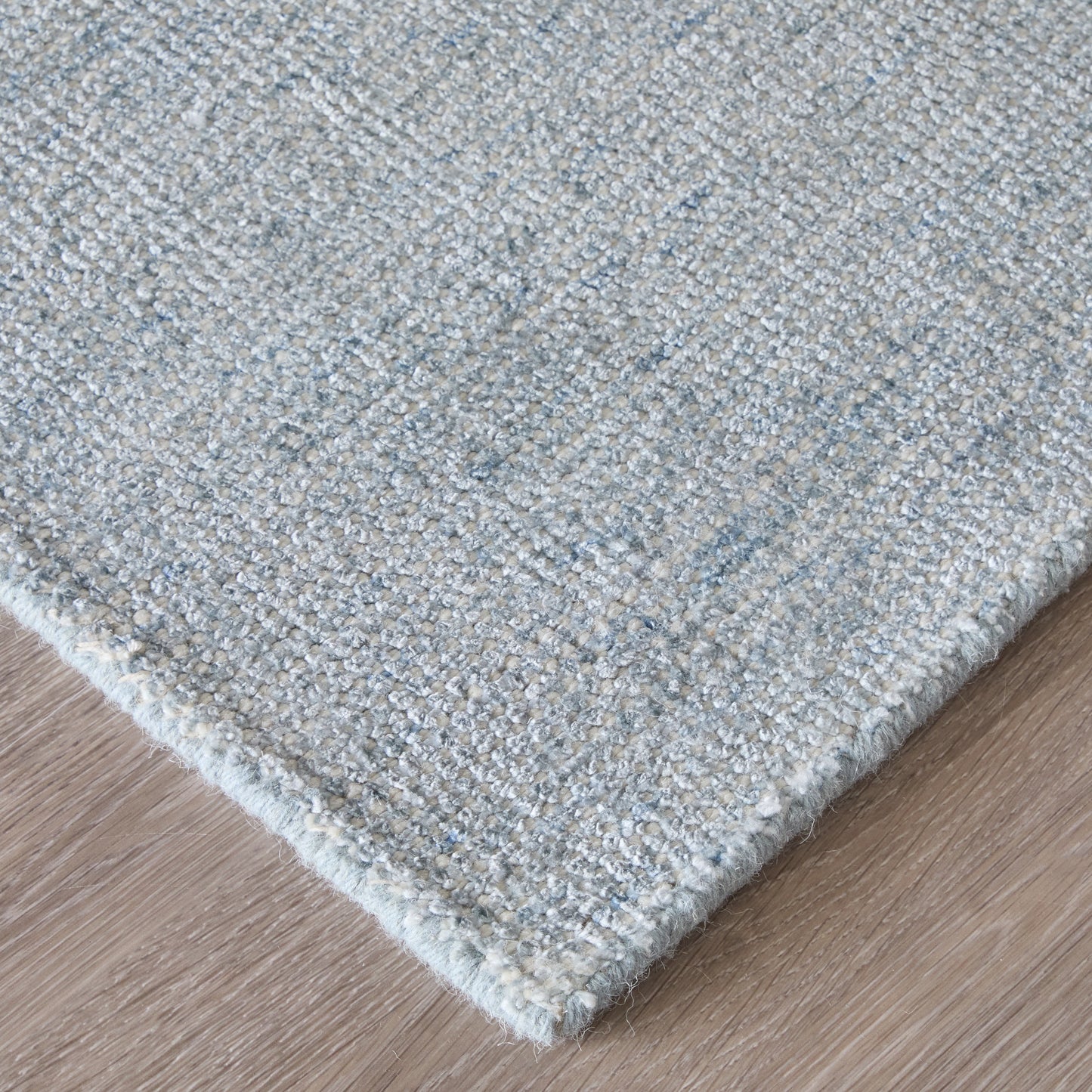 Fleetwood Modern/Casual Solid Gray/Ivory - Feizy Rug