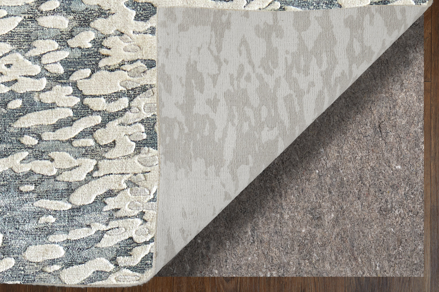 Braden Modern/Industrial/Casual Abstract/Watercolor Ivory/Blue/Gray - Feizy Rug