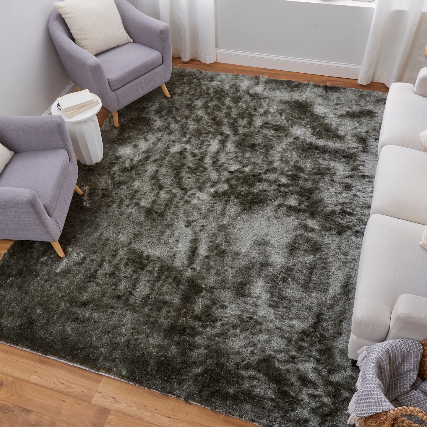 Indochine Modern/Luxury & Glam/Casual Green Area Rug